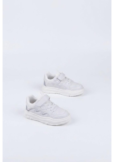Fort Odessa Cool Hafif Rahat Sneaker Çocuk Ayakkabı Beyaz - Gri