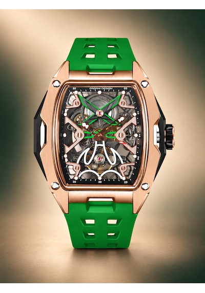 Pagani Design Pagani Desing Pd-3871 Otomatik Erkek Kol Saati Yeşil Rose Rose Gold