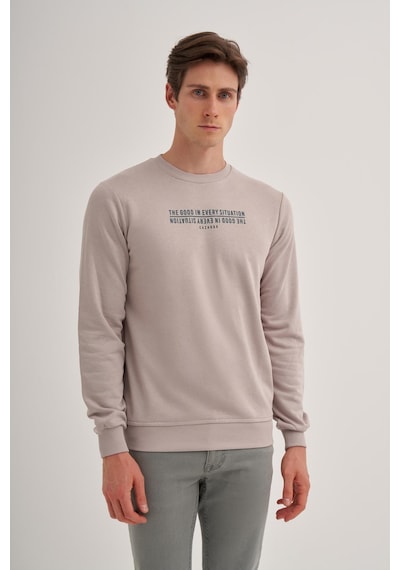 Cazador Erkek 3 İplik Şardonsuz Sweatshirt 5221 Gri 001