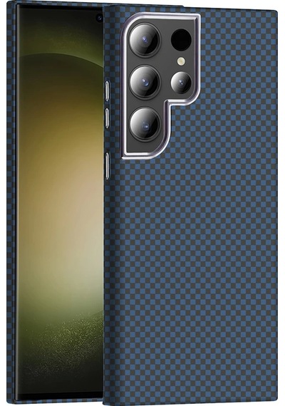 Galaxy Uyumlu S24 Ultra Kılıf M-safe Şarj Özellikli Karbon Fiber Görünümlü Zore Gros Kapak Çok Renkli
