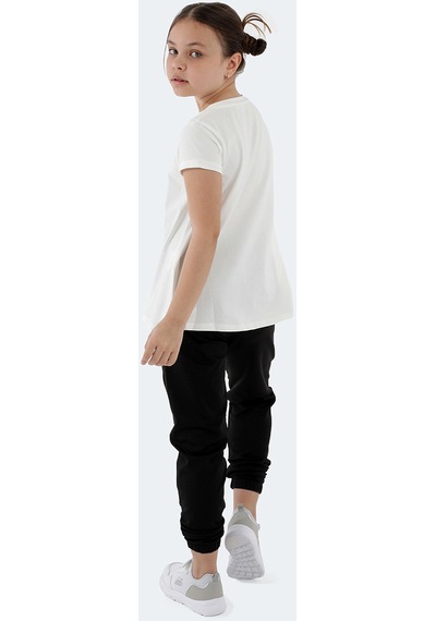 Slazenger POSEIDON IN Kız Çocuk Tişört Ekru