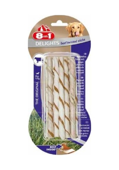 Delights Bones Biftekli Twested Sticks Burgu Çubuğu Köpek Ödülü 55 Gr