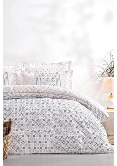 Tr Roan Çift Kişilik Ranforce Nevresim Takımı - Indigo 200 X 220 Diğer