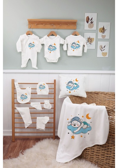 Bebeqon Unisex Bebek Ekru 11 Li Hastane Çıkışı Bbqn1091 Ekru