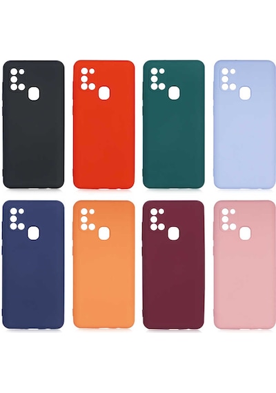 Galaxy A21s Kılıf Zore Mara Lansman Kapak Pembe Açık