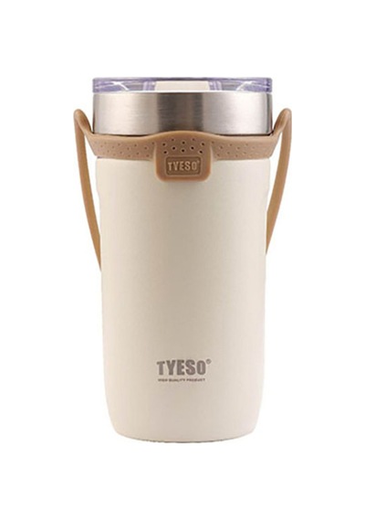 Tyeso Soulmate Tumbler Vakumlu Paslanmaz Çelik Silikon Askı 550ml Renkli
