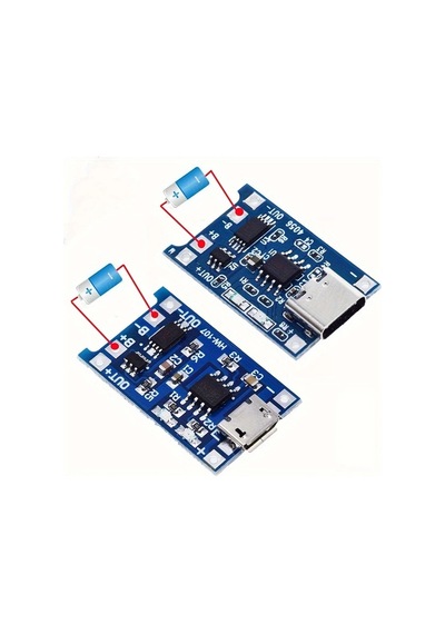 Cordial 10 Adet Mikro-10 5v 1a 18650 Lityum Pil Şarj Kartı Tp4056 Tip C Mikro Usb Şarj Modülü Koruma