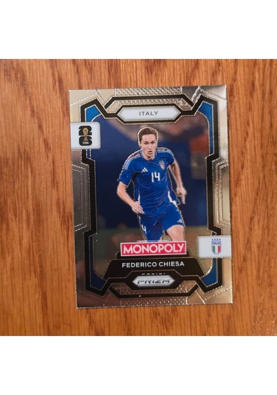 Prizm Monopoly Federico Chiesa No. 35 Lisanlı Oyun Kartları - Silver