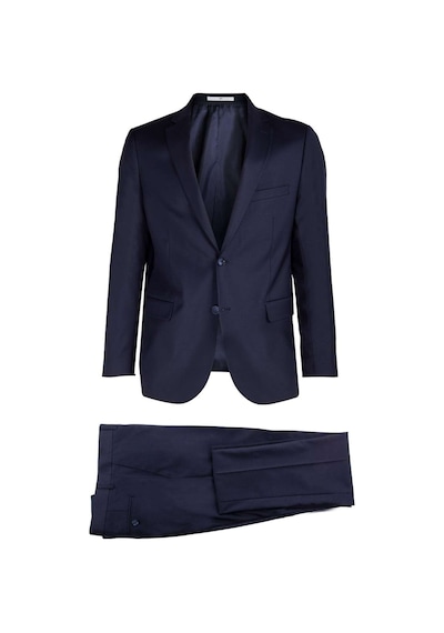 İgs Erkek Lacivert Slim Fit / Dar Kalıp Mono Yaka Takım Elbise-9616 Lacivert