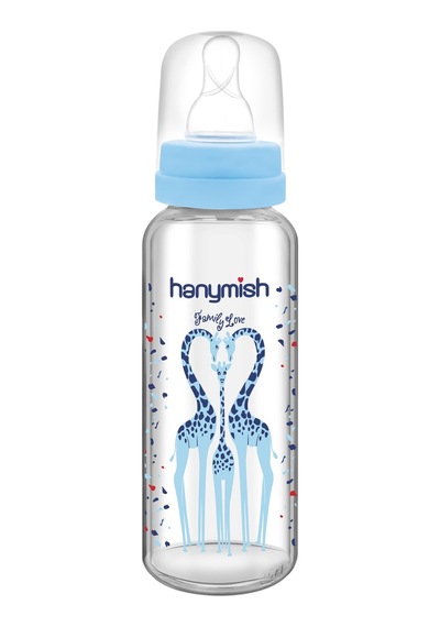 Hanymish Cam Biberon 240 ML - Mavi