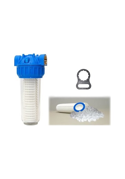 Aquafer 10 İnç Silifoz Kireç Önleyici Yıkanabilir Su Filtresi 1.1