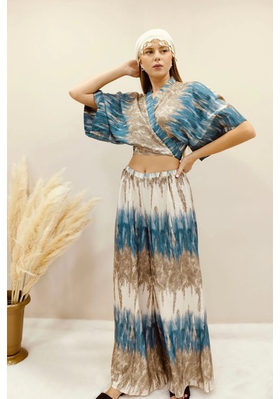 Asprinfashion Alt Üst Digital Takım Çok Renkli