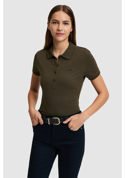 U.s. Polo Assn. Kadın Koyu Haki Tişört Basic 50323461-vr111