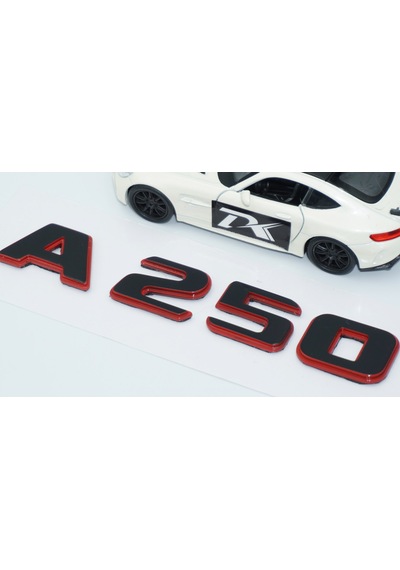 Dk Tuning A 250 Bagaj Kırmızı Siyah Abs Yazı Logo Benz İle Uyumlu