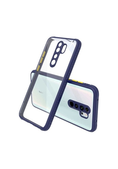 Xiaomi Redmi Note 8 Pro Kılıf Zore Kaff Kapak Lacivert