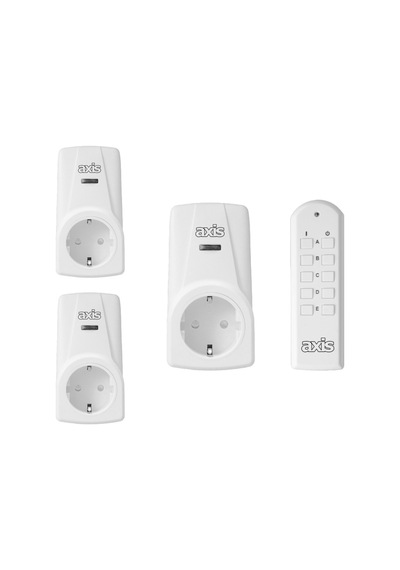 Axis 3'lü Uzaktan Kumandalı Priz Set 3680 W