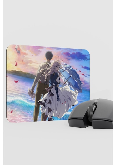 Violet Evergarden Anime V2 - 22x18 Gaming Kauçuk Kaymaz Taban Mouse Pad Fare Altlığı