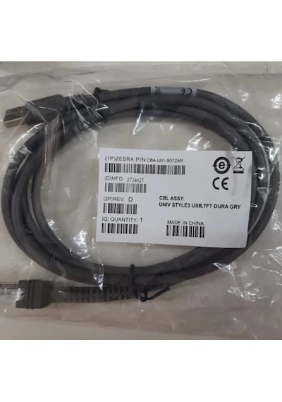 Kablo- Zebra Ls2208-7708 Usb Barkod Okuyucu Kablosu Cba-u01-s07zar