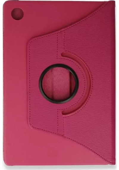 Newface Samsung Galaxy Tab A9 Plus Kılıf 360 Tablet Deri Kılıf - Pembe Tablet Kılıfı