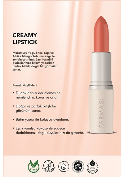 Farmasi Farmasi Creamy Lipstick 08 Spice