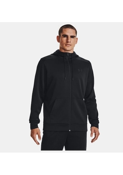 Under Armour Ua Armour Fleece Erkek Fermuarlı Sweatshirt Siyah