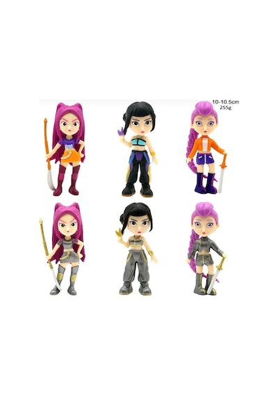 K-pop Demon Hunters Figür Anahtarlık Rumi Zoey Mira Modeli 1 Adet Açık Bej