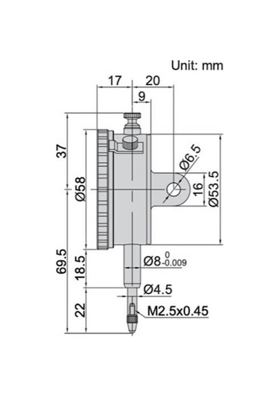 Insize 2301-10 Komparatör Saati