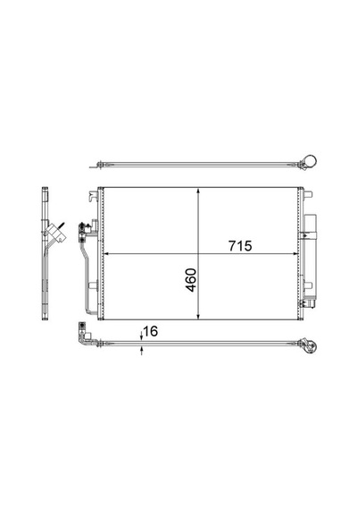 Klıma Radyatoru Mercedes Sprınter B906 B907 B910 . Vw Crafter 30-35-50 A9065000454-2e0820413