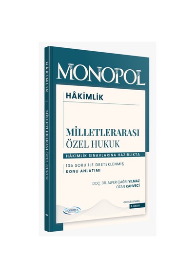 Hakimlik Milletlerarası Özel Hukuk Ders Notları 2. Baskı Monopol Yayınları