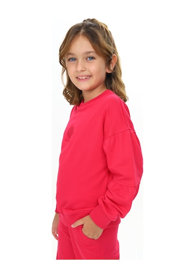 Toontoy Kids Toontoy Kız Çocuk Deniz Kabuğu Nakışlı Eşofman Takım Koyu Fuşya