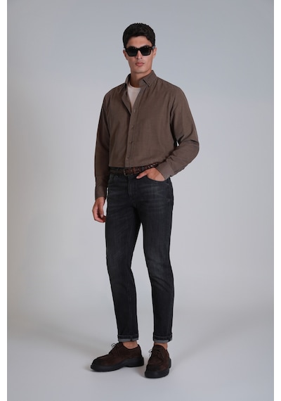 Lufian Owen Smart Jean Erkek Pantolon Slim Fit Grey Grey 112200220100151 Grey