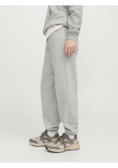 Jack & Jones Kadin Lastikli Paça Sweat Pantolon - Abbie - 12223960 Light Grey Melange