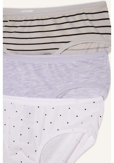 Defacto Penye 3lü Slip Külot Kız Çocuk G8526a826spgr94 Gri-gr94