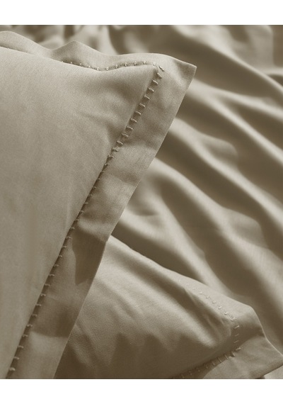 Madame Coco Crep King Size %100 Pamuk Düz Nevresim Takımı - Bej 8684427192092 Ekru