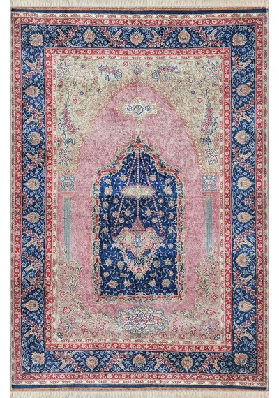 Dijital Baskılı, Yıkanabilir, Yumuşak Dokulu Çocuk Ve Yetişkin Seccade S-dot-sc06 Pembe