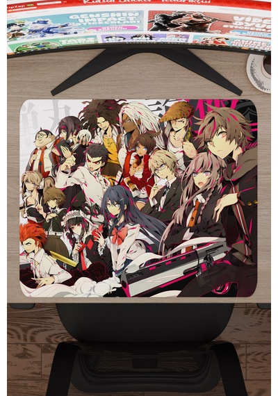 Danganronpa Kaymaz Dikişli Kauçuk Oyuncu Mousepad V1 - 48x40 Xl Gaming Mouse Pad Fare Altlığı