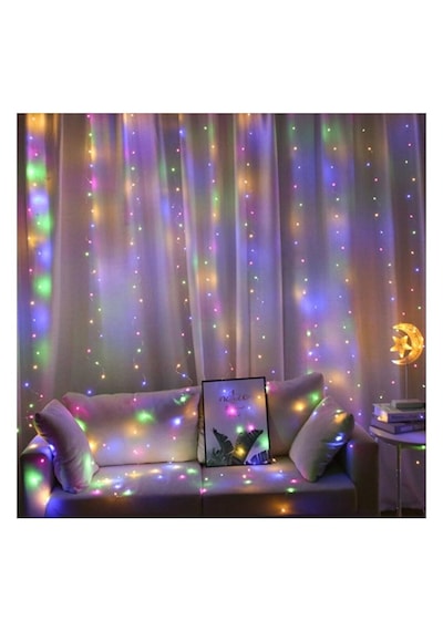 3x2 Metre Kumandalı Rgb Perde Led - Çok Renkli Peri Led Işık Dekarosyon Süsleme
