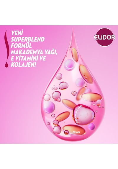 Elidor Güçlü ve Parlak 2'si 1 Arada Şampuan&Bakım Kremi 500ML x4