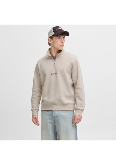 Jack & Jones Soho Erkek Krem Sweatshirt 12278793-mbm Krem