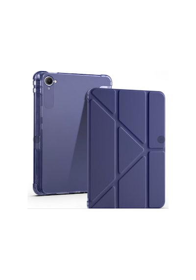 Xiaomi Pad Mini 8.8 İnç İle Uyumlu Kalem Bölmeli Uyku Modlu Katlanabilir Trifolding Tablet Kılıfı Kapaklı Kılıf