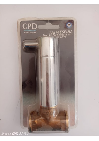 Gpd Aak 70 Espına Ankastre Ara Kesme Vanası Krom