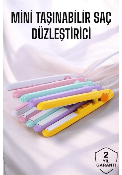 180 C Isı Ve Uzun Süre Kalıcı Düzlük Sağlayan Mini Saç Düzleştirici