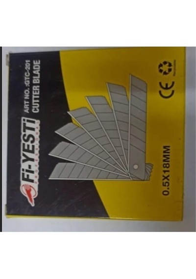 Fiyesti 100 Yaprak Maket Bıçağı Yedek Ağzı 18 0,5 Mm