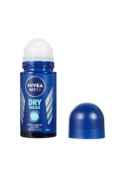 Men Erkek Roll On Deodorant Dry Fresh 72 Saat Anti-perspirant Koruma, Ekstra Kuruluk, 50 Ml