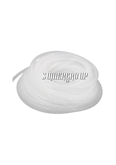 Kablo Sarıcı Koruyucu Spiral Rulo No 5-17Mm Beyaz 50 M