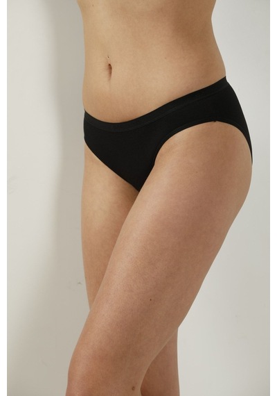 Elegant Kadın Beyaz Bambu Bikini Külot 4'lü Beyaz-siyah-ten