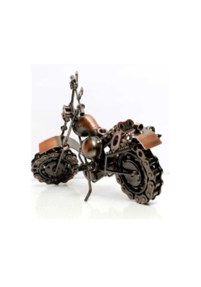 El Yapımı Motosiklet Figürler Modeli Retro Vintage