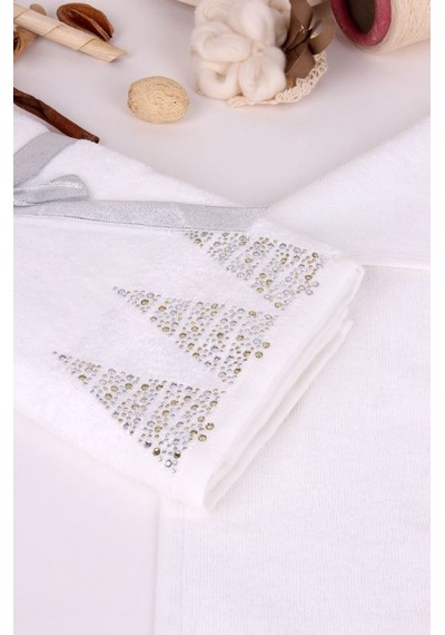 %100 Pamuk 50X70 2'li El Havlusu (476577781)-Beyaz-50 X 70 Beyaz