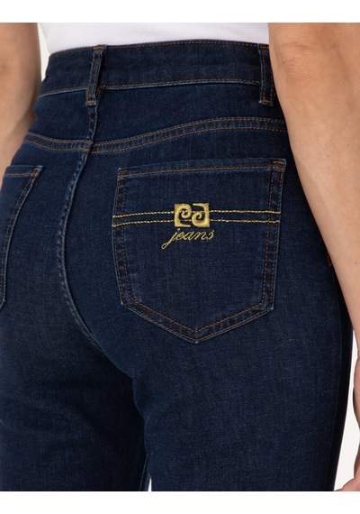 Pierre Cardin Kadın Koyu Mavi Pantolon Jean 50307071-vr032