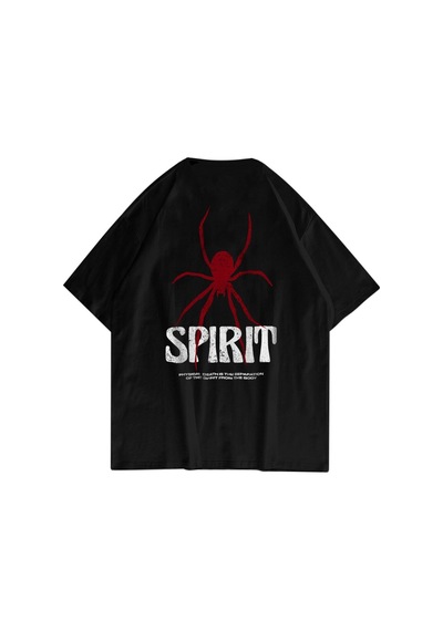 Flood Of Style Unisex Spirit Tshirt Siyah